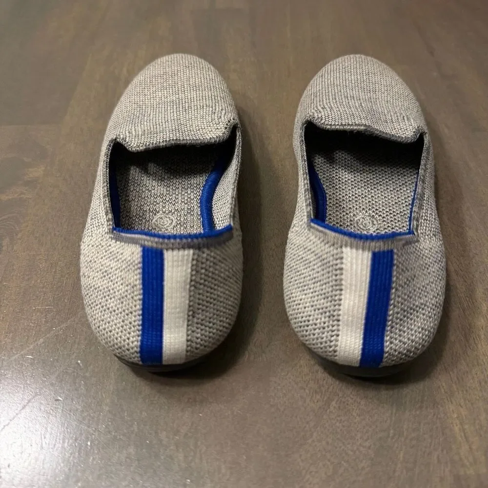 Rothy’s Girls The Loafer Size 1 Taupe Heather